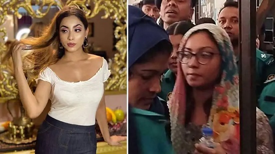 আদালত প্রাঙ্গণে চিৎকার করে যা বললেন মডেল ‘মেঘনা’